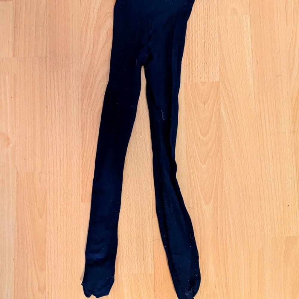 Girls Navy Nylon Tights